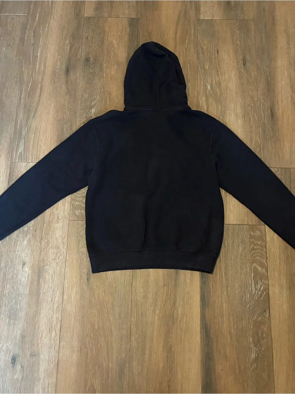 adidas Black Hoodie with White Logo Tag